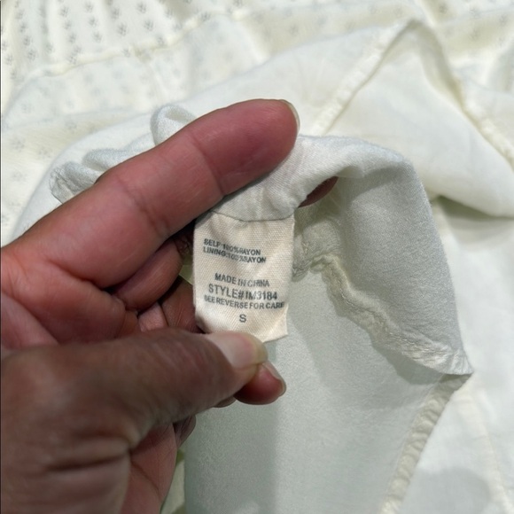 ILLA ILLA Size Small Cream Midi Dress - Picture 11 of 14